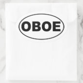 Sticker Ovale Oboe Gift (Sac)