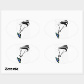 STICKER OVALE OBTENEZ UN KITEBOARDING LIFÉ (Feuille)