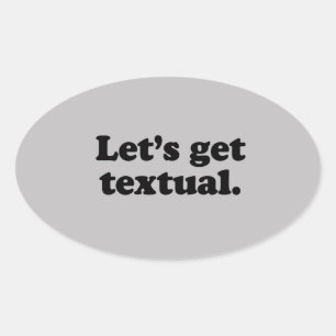 STICKER OVALE OBTENONS DU TEXTUEL