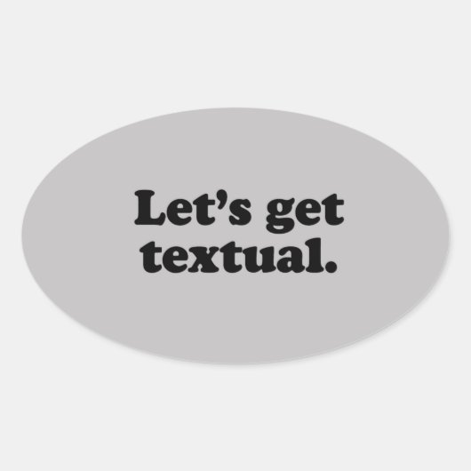 STICKER OVALE OBTENONS DU TEXTUEL (Devant)
