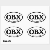 Sticker Ovale OBX Banques extérieures ovale (Feuille)