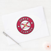 Sticker Ovale Ocala Floride (Enveloppe)