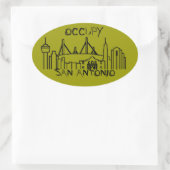 Sticker Ovale Occupez San Antonio (Sac)