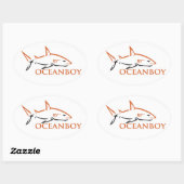 Sticker Ovale Oceanboy (Feuille)
