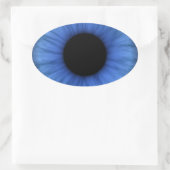 Sticker Ovale oeil bleu est mignon (Sac)