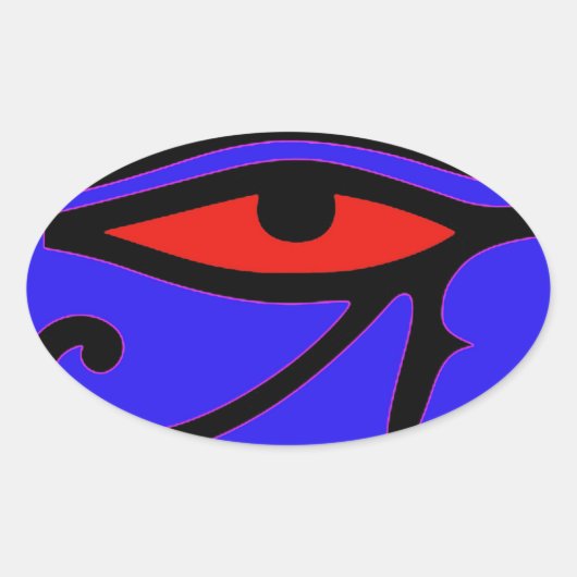Sticker Ovale OEil de Horus (Devant)