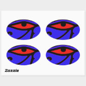 Sticker Ovale OEil de Horus (Feuille)