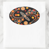 Sticker Ovale OEufs de Pâques ukrainiens pysanques (Sac)