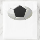 Sticker Ovale Oeuvre de soccer unique (Sac)