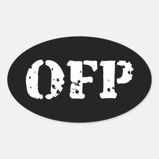 STICKER OVALE OFP (Devant)