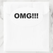 Sticker Ovale Oh mon Dieu ! ! ! (Sac)