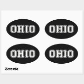 Sticker Ovale Ohio (Feuille)