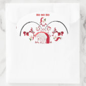 Sticker Ovale Oki Dokie Père Noël ! (Sac)