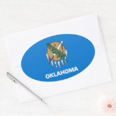 Sticker Ovale Oklahoma (Enveloppe)