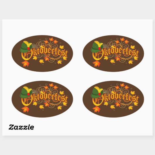 Sticker Ovale Oktoberfest (Feuille)