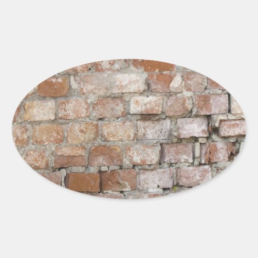Sticker Ovale Old Brick (Devant)