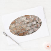 Sticker Ovale Old Brick (Enveloppe)