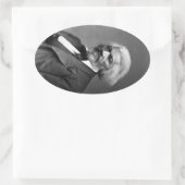 Sticker Ovale Old Fr3d3rick Bailey Douglas African American Hero (Sac)