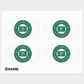 Sticker Ovale Olympia Washington (Feuille)