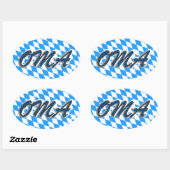 Sticker Ovale Oma (Feuille)