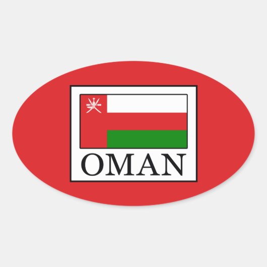 Sticker Ovale Oman (Devant)