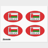 Sticker Ovale Oman (Feuille)