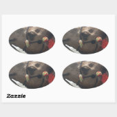 Sticker Ovale Oman Mascate Photo Art (Feuille)