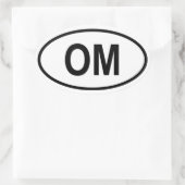 Sticker Ovale Oman "OM" (Sac)