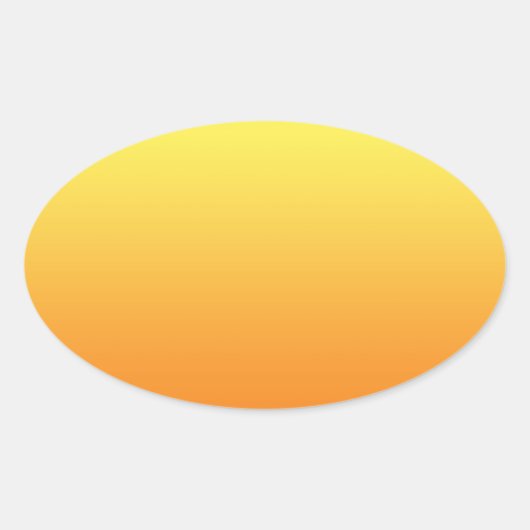 Sticker Ovale Ombre jaune et orange (Devant)