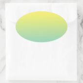 Sticker Ovale Ombre verte et jaune (Sac)
