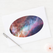 Sticker Ovale Omega Nebula - Notre univers Extraordinaire (Enveloppe)