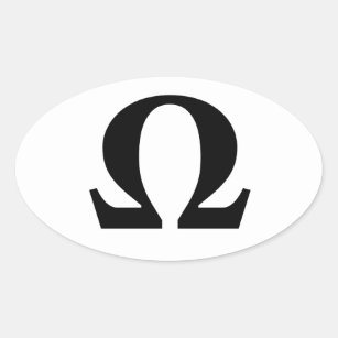 Sticker Ovale Omega, symbole d'autocollant d'ovale de résistance