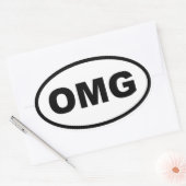 STICKER OVALE OMG (Enveloppe)
