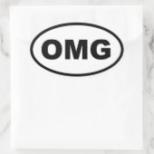 STICKER OVALE OMG (Sac)
