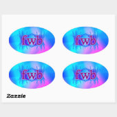 Sticker Ovale OMG ! fwb (Feuille)