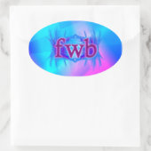 Sticker Ovale OMG ! fwb (Sac)