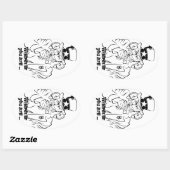Sticker Ovale Oncle Sam (Feuille)