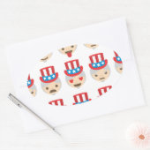 Sticker Ovale oncle sam emoji (Enveloppe)