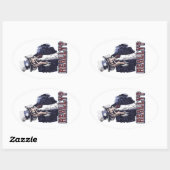 Sticker Ovale Oncle Sam Facepalm (Feuille)