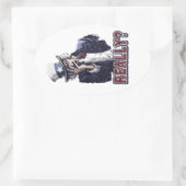 Sticker Ovale Oncle Sam Facepalm (Sac)