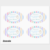 Sticker Ovale ​One Silly Goose First Birthday Party Favor  (Feuille)