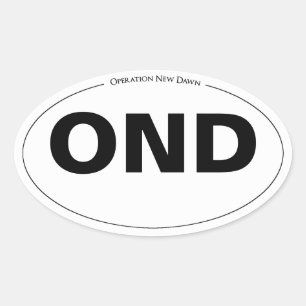 Sticker Ovale Opération New Dawn