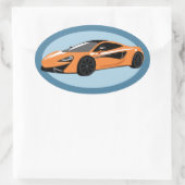 Sticker Ovale Orange (Sac)