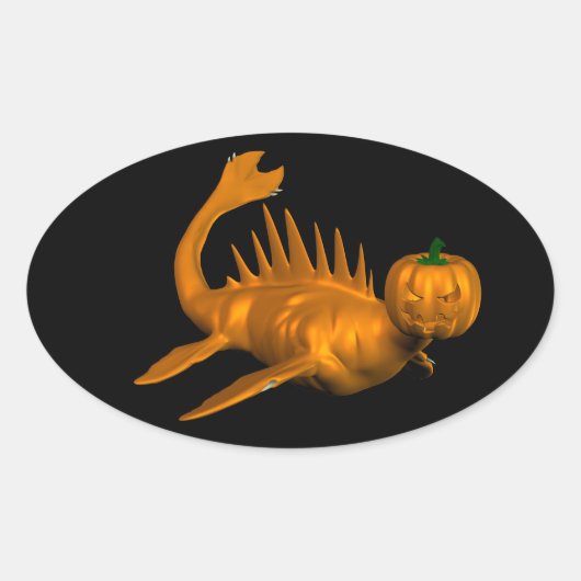 Sticker Ovale Orange Seadragon (Devant)
