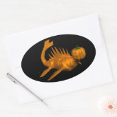 Sticker Ovale Orange Seadragon (Enveloppe)
