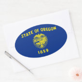 Sticker Ovale Oregon (Enveloppe)