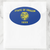 Sticker Ovale Oregon (Sac)