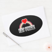 Sticker Ovale Orgueil des gros (Enveloppe)