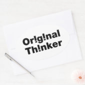 Sticker Ovale Original Thinker (Enveloppe)