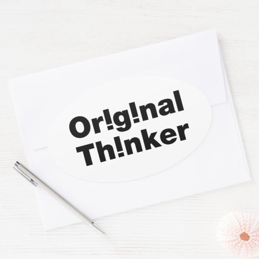 Sticker Ovale Original Thinker (Enveloppe)